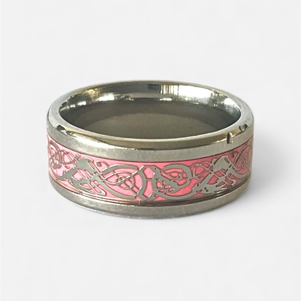 Elegant 316l Surgical Stainless Steel Celtic Women's Ring Band
